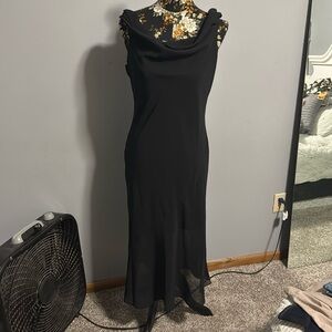 Abercrombie Cowl Neck Chiffon Midi Dress